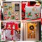 20 Pcs Christmas Diamond Art Magnets – 3.15" x 3.15" Full Drill DIY Refrigerator Magnets with Santa, Snowman & Deer, Xmas Craft Ornaments